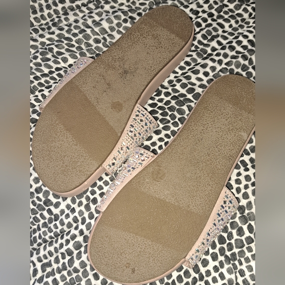 Candie's Mauve Size 7.5 Embellished Slides - Picture 4 of 4